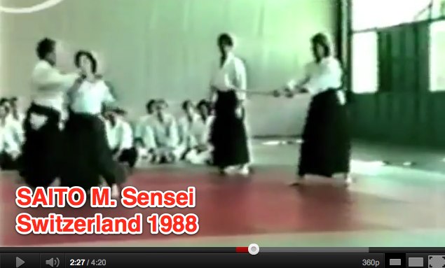 SAITO M. Sensei – Stage à Fiesch – 1988